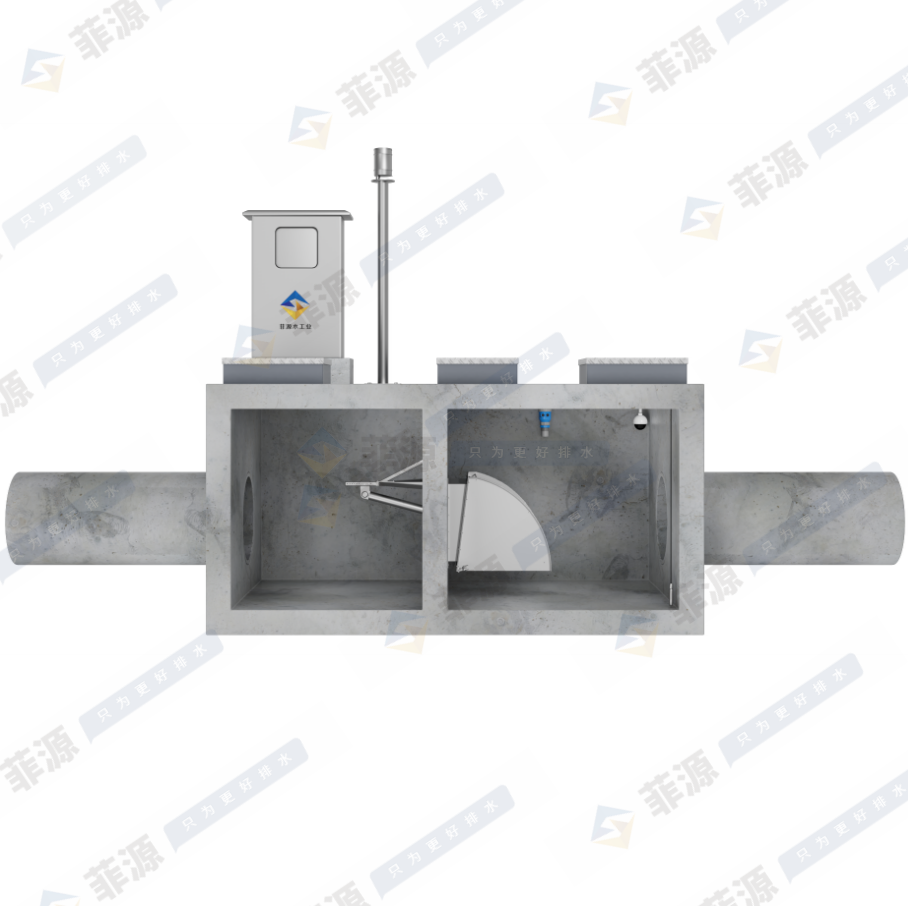 預(yù)制混凝土截流井(液動(dòng)旋轉(zhuǎn)堰門+液壓限流閘)