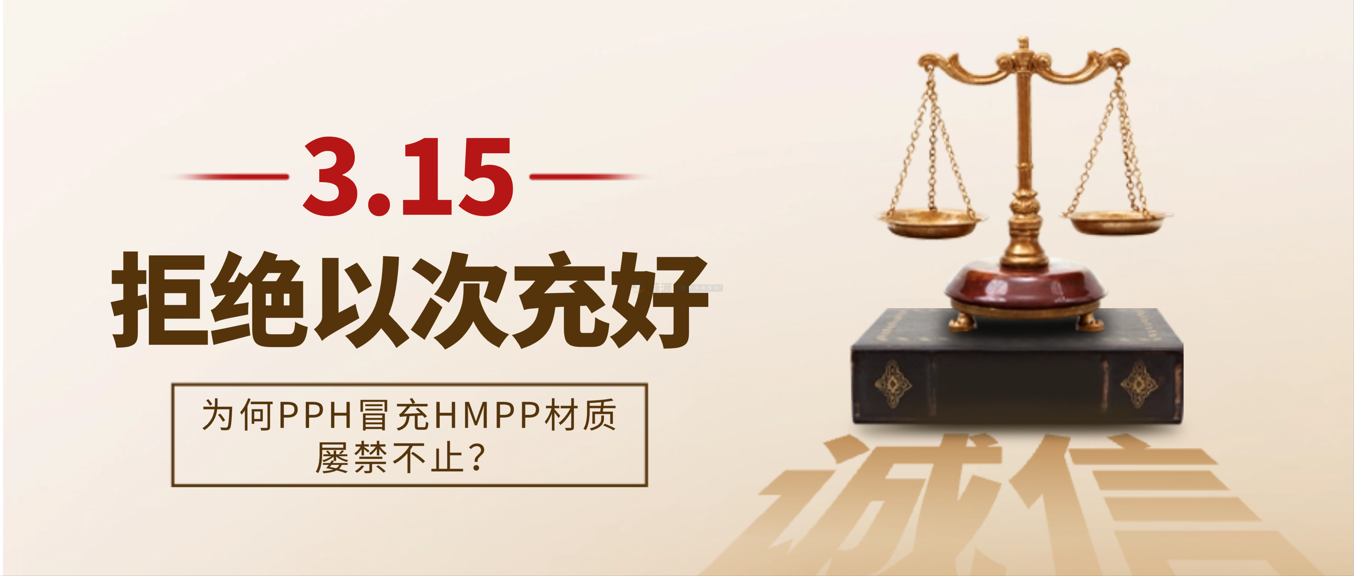 拒絕以次充好，為何PPH冒充HMPP材質(zhì)屢禁不止？